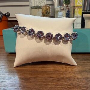 Elegant Purple Gemstone Bracelet